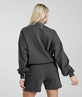 half zip hoodie women's